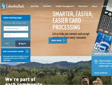 Tablet Screenshot of columbiabank.com
